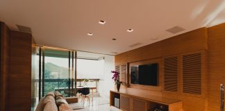 Roller blinds for sliding glass doors