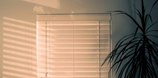 Roller blinds with designs